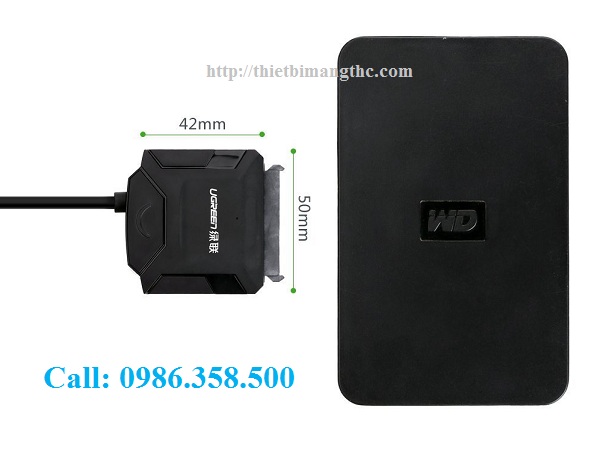 Cáp chuyển đổi USB 2.0 to SATA Ugreen